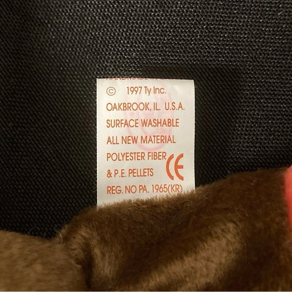💫 Vintage 1997 Gobbles The Turkey Ty Beanie Baby - Picture 11 of 14